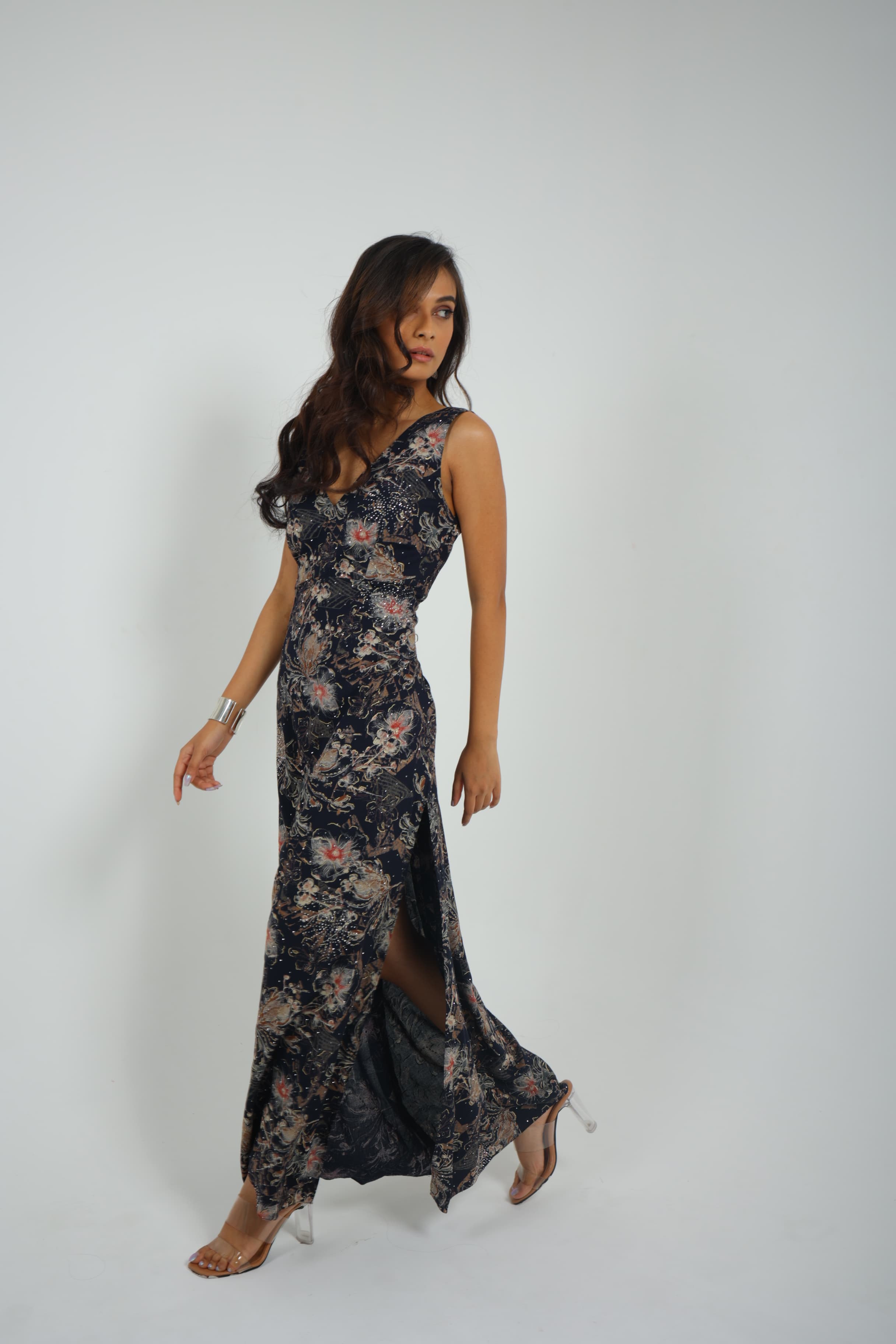 Elegant Floral Maxi Dress